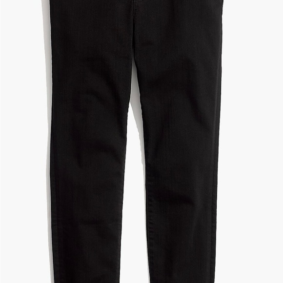 Madewell Black 10" High-Rise Skinny Jeans: Tulip-Hem Edition Size 26 - Picture 4 of 4